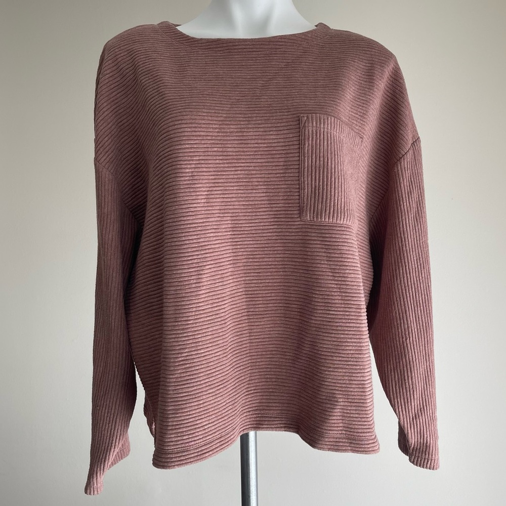 a new day Ribbed Crewneck